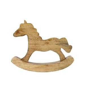 Dekorace houpací koník z mangového dřeva Horse - 17*2, 5*14 cm DAHP17 obraz