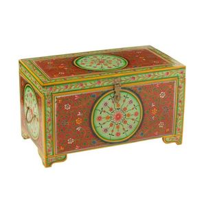 Dřevěná barevná truhla Mumbai mango wood - 78*43*45 cm 50564 obraz
