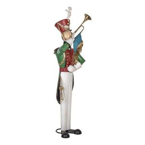 Veliká kovová socha Louskáček Nutcracker s trubkou - 65*71*218 cm 5Y1321 obraz