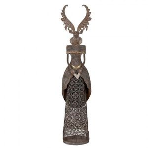 Bronzová antik kovová dekorace jelen Deer - 20*11*81 cm 5Y1329 obraz