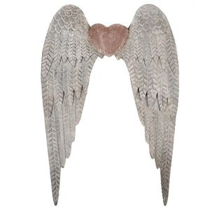Zinková antik nástěnná dekorace andělská křídla Wings Angel - 79*6*113 cm 5Y1333 obraz