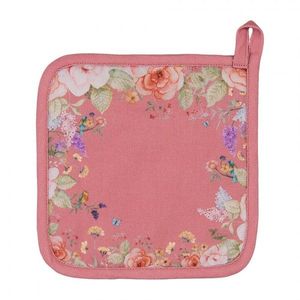 Růžová bavlněná chňapka - podložka Flower & Fiesta - 20*20 cm FFA45P obraz