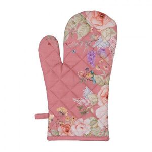 Růžová bavlněná chňapka - rukavice Flower & Fiesta - 18*30 cm FFA44P obraz