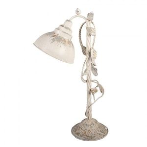 Stolní béžová vintage kovová lampa Thècle - 35*19*62 cm 5LMC0051 obraz