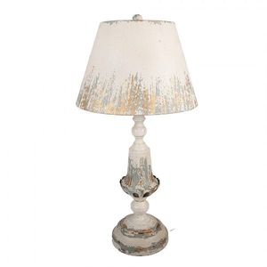 Béžová antik kovová stolní lampa Brocante - Ø 36*70 cm E27/ 1*60W 5LMC0049 obraz