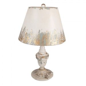 Béžová antik kovová stolní lampa Brocante - Ø 36*55 cm E27 1*60W 5LMC0050 obraz