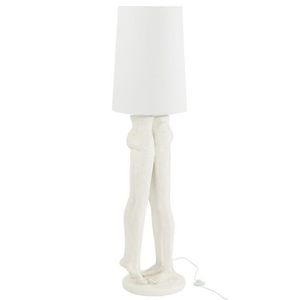 Bílá stojací lampa sousoší lidského páru Figurines – Ø 36*155 cm E27 / 60W 35390 obraz