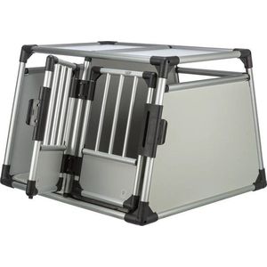 Přepravka pro domácího mazlíčka ve stříbrné barvě 69x95 cm Trixie M-L – Plaček Pet Products obraz