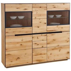 Linea Natura VYSOKÁ KOMODA, divoký dub, barvy dubu, 155/136/38 cm obraz