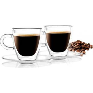 Sada 2 dvoustěnných šálků Vialli Design Amo Espresso, 50 ml obraz