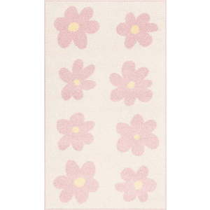 Růžový/slonovinový dětský koberec 80x150 cm Dazzy Rose – FD obraz
