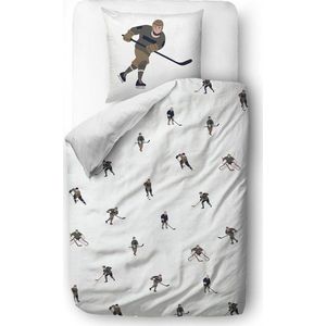 Dětské povlečení na jednolůžko z bavlněného saténu 140x200 cm Ice Hockey - Butter Kings obraz