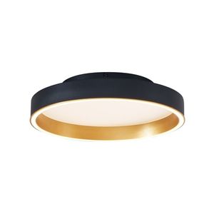 Designové stropní svítidlo černé se zlatou barvou 40 cm vč. LED 3-stupňový spínač - Ingo obraz