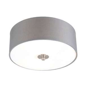 Rustikální stropní svítidlo šedé 30 cm - Drum obraz