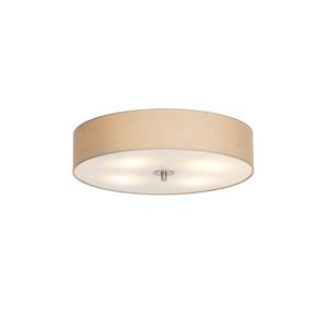 Rustikální stropní svítidlo béžové 50 cm - Drum obraz