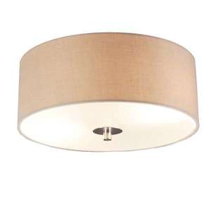 Rustikální stropní svítidlo béžové 30 cm - Drum obraz