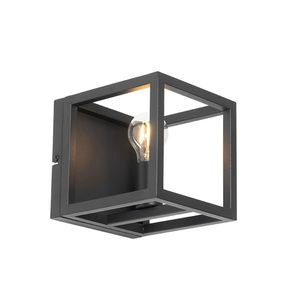 Průmyslová nástěnná lampa černá - Cage obraz