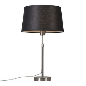 Stolní lampa z oceli s černým stínítkem 35 cm nastavitelná - Parte obraz