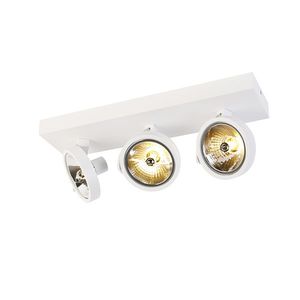 Designové bodové světlo bílé nastavitelné 3-světlo - Go obraz