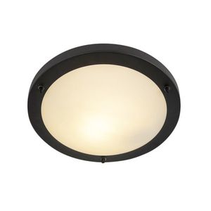 Moderní nástěnné svítidlo černé 31 cm IP44 - Yuma obraz
