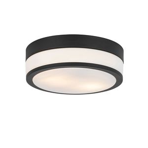 Moderní venkovní stropní svítidlo černé 28 cm IP44 - Flavi obraz