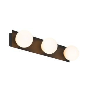 Moderní nástěnné svítidlo černé 48 cm IP44 3-světlo - Cederic obraz