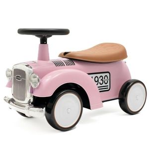 Dětské odrážedlo Baby Mix Retro růžová, 27 x 25 x 58 cm obraz