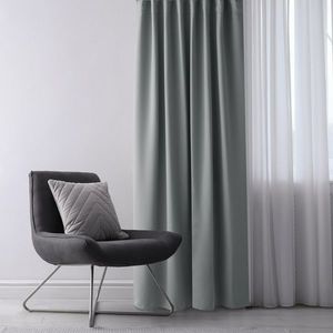 Restilo Závěs Blackout EYELETS stříbrná, 140 x 245 cm obraz