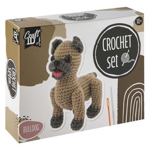 RMS Kreativní sada na háčkování 16cm buldog obraz