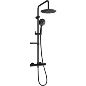 MEXEN/S KX67 sprchový sloup s termostatickou baterií černá 771506791-70 obraz