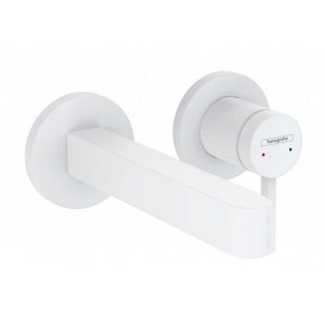 HANSGROHE Finoris Umyvadlová baterie pod omítku, 2-otvorová instalace, EcoSmart, matná bílá 76051700 obraz