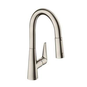 HANSGROHE Talis M51 Dřezová baterie s výsuvnou sprškou, vzhled nerezu 72815800 obraz
