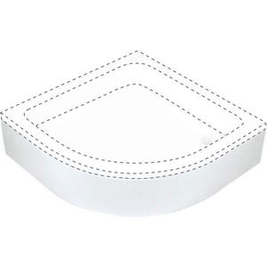 DEANTE plus II bílá Kryt na sprchovou vaničku, půlkulatý, 90 cm KTU_031O obraz
