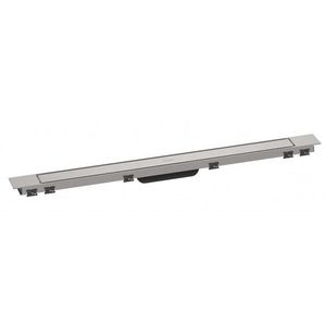 HANSGROHE RainDrain Match Plus Sprchový žlab 90 cm, s roštem, kartáčovaná ocel 56216800 obraz