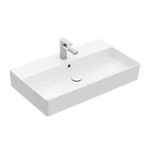 VILLEROY & BOCH Memento 2.0 Umyvadlo 80x47 cm, s přepadem, otvor pro baterii, CeramicPlus, alpská bílá 4A228GR1 obraz