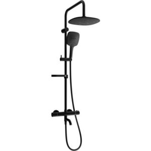 MEXEN/S KX17 vanový sloup s termostatickou baterií, černá 779001791-70 obraz