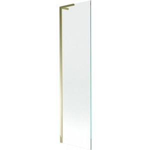 MEXEN/S Next L vanová zástěna FIX 50 x 150 cm, transparent, zlatá 895-050-000-03-00-50 obraz
