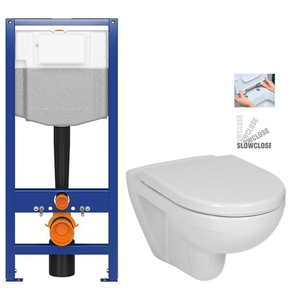 AKCE/SET CERSANIT předstěnový instalační systém bez tlačítka + WC JIKA LYRA PLUS + SEDÁTKO DURAPLAST SLOWCLOSE K97-526 X LY5 obraz