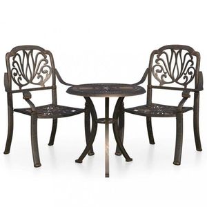 Zahradní bistro set 3 ks litý hliník Dekorhome obraz
