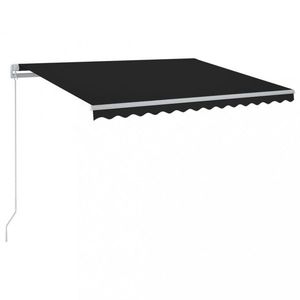 Ručně zatahovací markýza s LED světlem 450x350 cm Dekorhome obraz