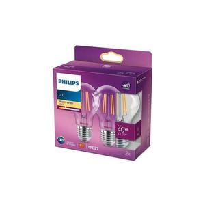Philips SADA 2x LED Žárovka VINTAGE Philips A60 E27/4, 3W/230V 2700K obraz