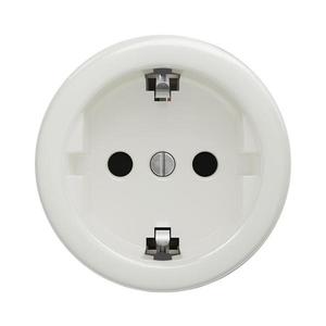 lap lap - Retro zásuvka domovní bez rámečku SCHUKO 230V/16A bílá obraz