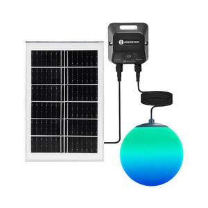 B.V. -LED RGB Solární lustr MESH 20W/3, 7V 4000 mAh 2700K-6500K IP65 pr. 20 cm obraz
