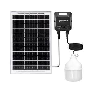 B.V. - LED Solární lustr se senzorem LED/70W/12V 6000 mAh 6500K pr. 12 cm obraz