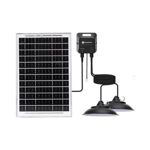 B.V. - LED Solární lustr se senzorem 2xLED/35W/12V 6000 mAh 6500K pr. 15 cm obraz