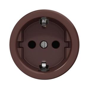 lap lap - Retro zásuvka domovní bez rámečku SCHUKO 230V/16A hnědá obraz