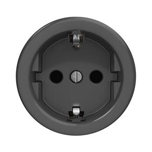 lap lap - Retro zásuvka domovní bez rámečku SCHUKO 230V/16A antracit obraz