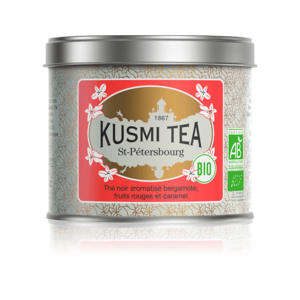 Kusmi Tea Sypaný černý čaj St. Petersburg Bio, kovová dóza, 100 g 21718A1070 obraz