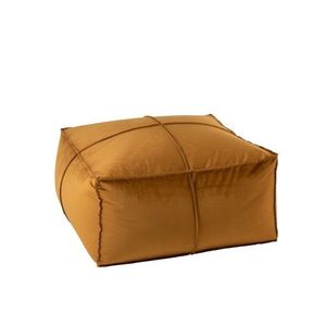 Okrový sametový puf Ohre - 81*81*45cm 98336 obraz