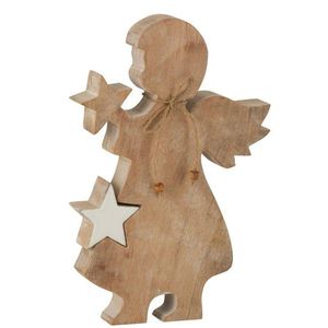 Dřevěný anděl s vyndavací hvězdou - 18*4*29cm 15899 obraz